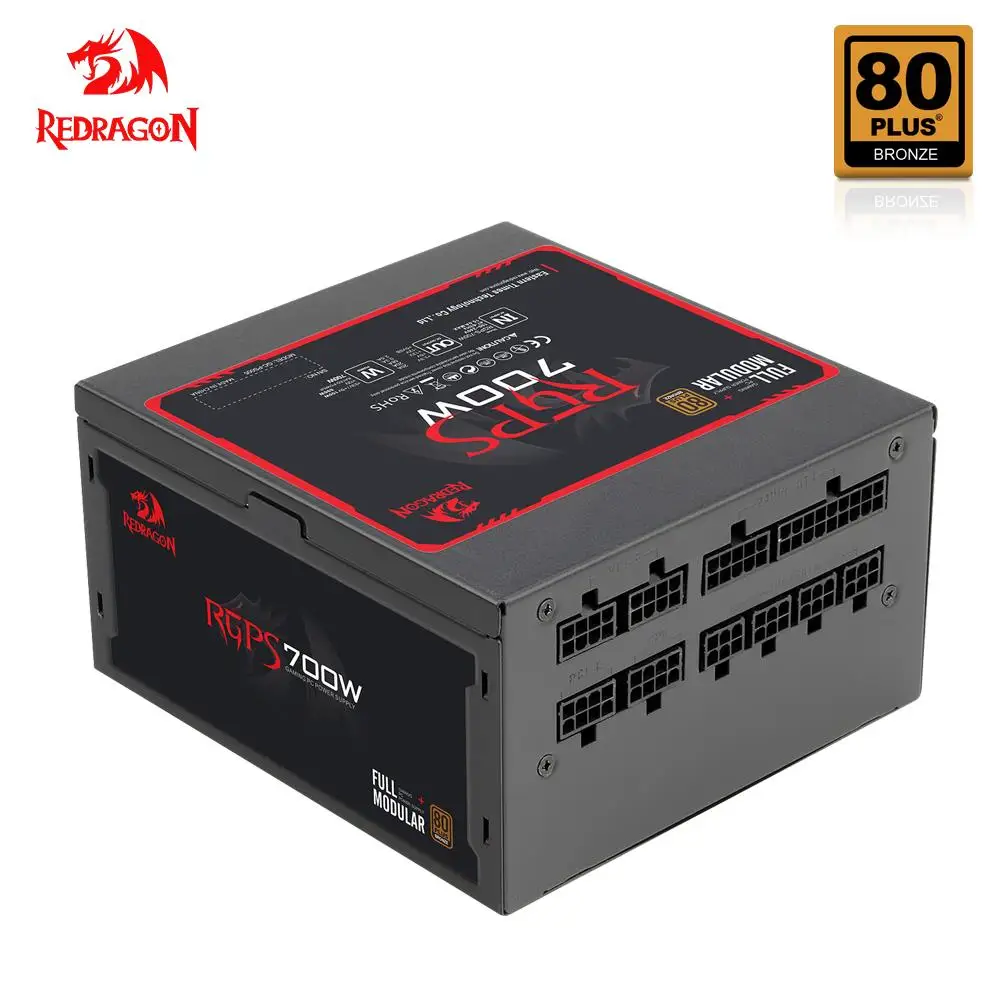 Блок питания REDRAGON RGPS для ПК 700 Вт 80PLUS бронзовый тихий игровой вентилятор 120 мм 24pin