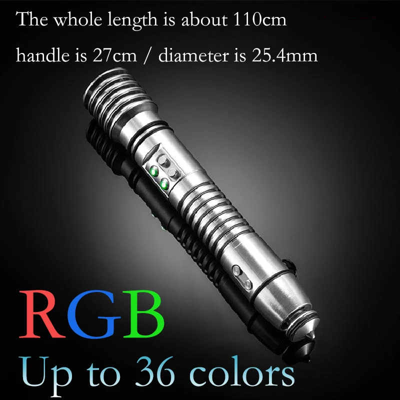 Handle Rgb / 36 Color / 2.5 Chip Pixel Edge Laser Sword Cos Outdoor Toys Metal Collection Lightsaber Mutable Gravity Sword
Handle Rgb / 36 Color / 2.5 Chip Pixel Edge Laser Sword Cos Outdoor Toys Metal Collection Lightsaber Mutable Gravity Sword