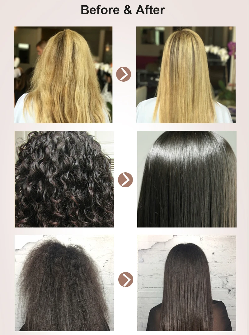 Бразильский кератин PURC для выпрямления волос 5% формалина и 100 мл очищающий