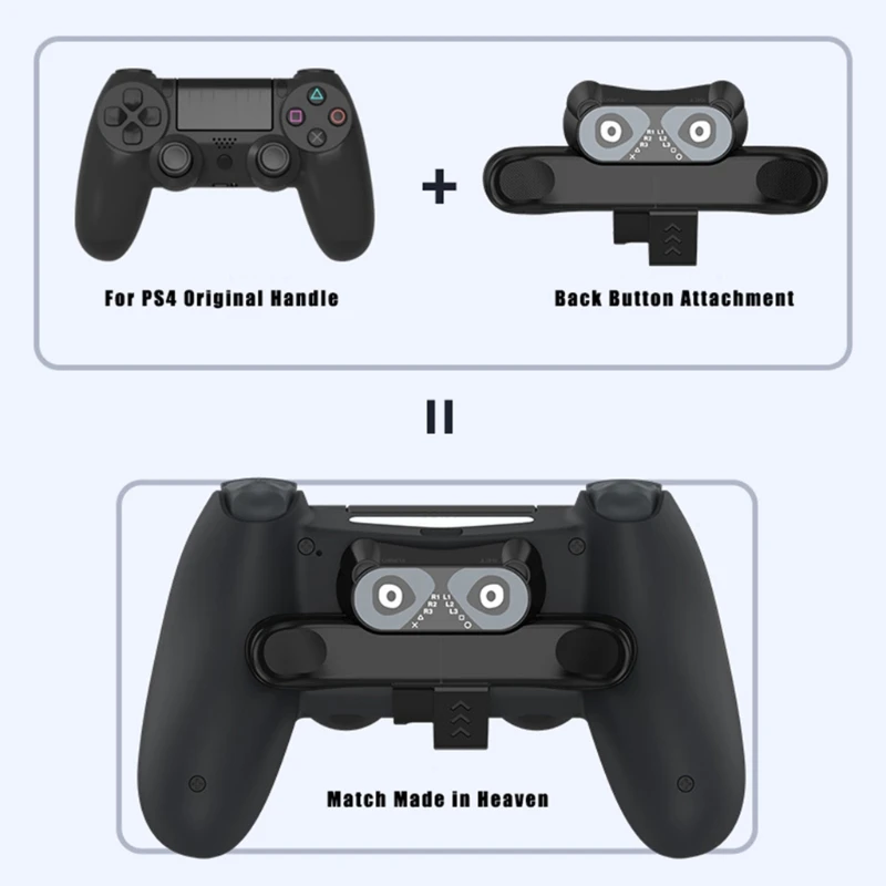 Back Button Attachment Gamepad Joystick Rear Button With Turbo Key Compatible with Original PS4 Accessories 
Back Button Attachment Gamepad Joystick Rear Button With Turbo Key Compatible with Original PS4 Accessories