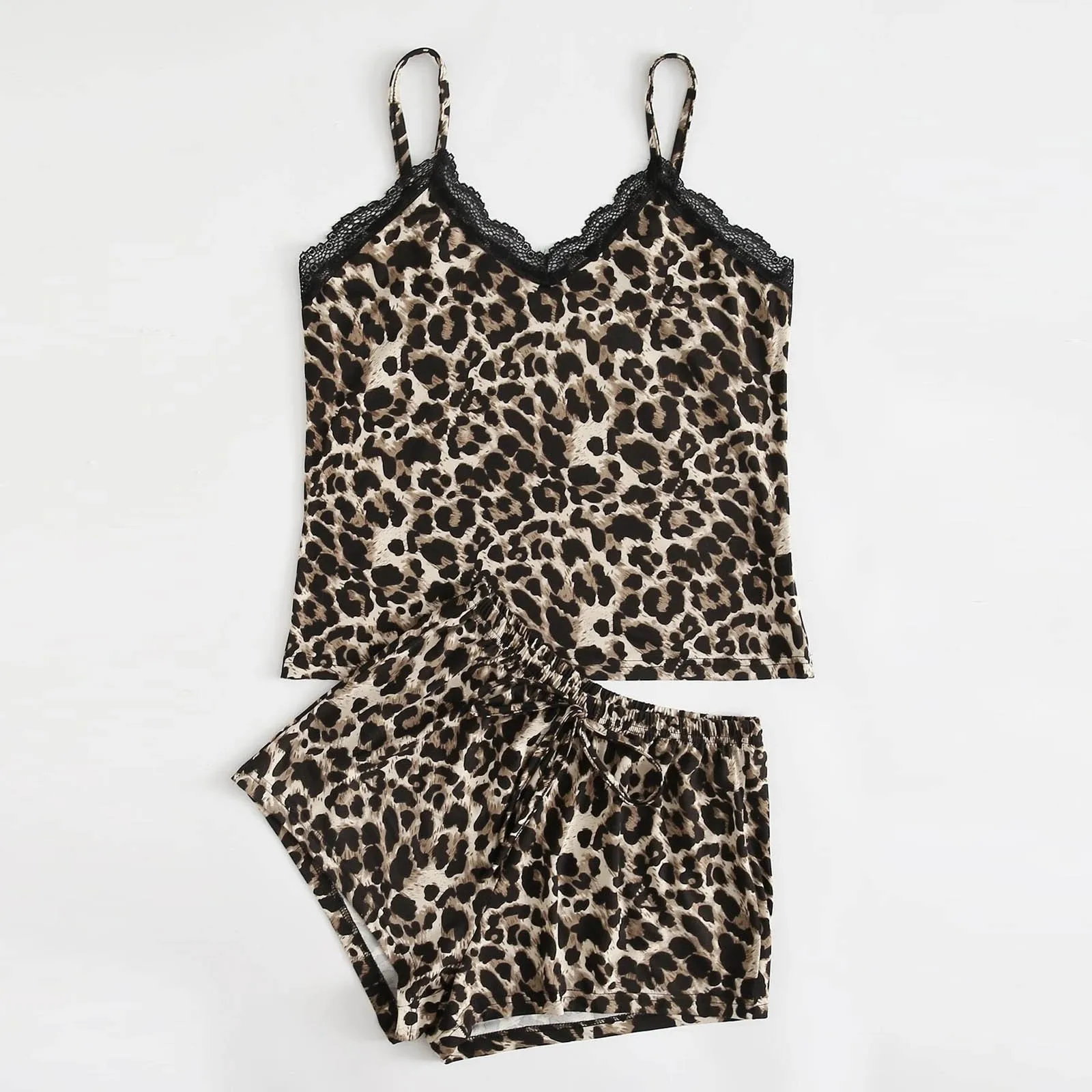 Leopard Print Pyjamas Women Camisole Sleep Wear Women Pajamas Nightgown Shorts Lingerie Set Summer Clothes Nuisette Femme
Leopard Print Pyjamas Women Camisole Sleep Wear Women Pajamas Nightgown Shorts Lingerie Set Summer Clothes Nuisette Femme