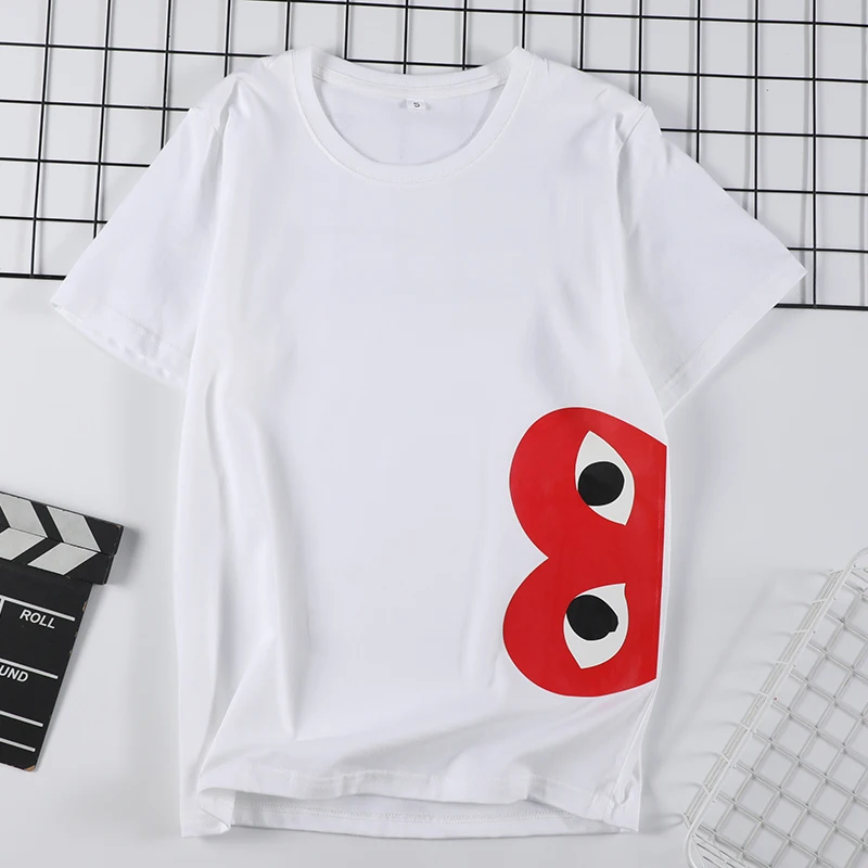 Fashion Couple pure cotton T-Shirt half red heart Casual Breathable T-shirt Casual Summer Outfits For Man Women
Fashion Couple pure cotton T-Shirt half red heart Casual Breathable T-shirt Casual Summer Outfits For Man Women