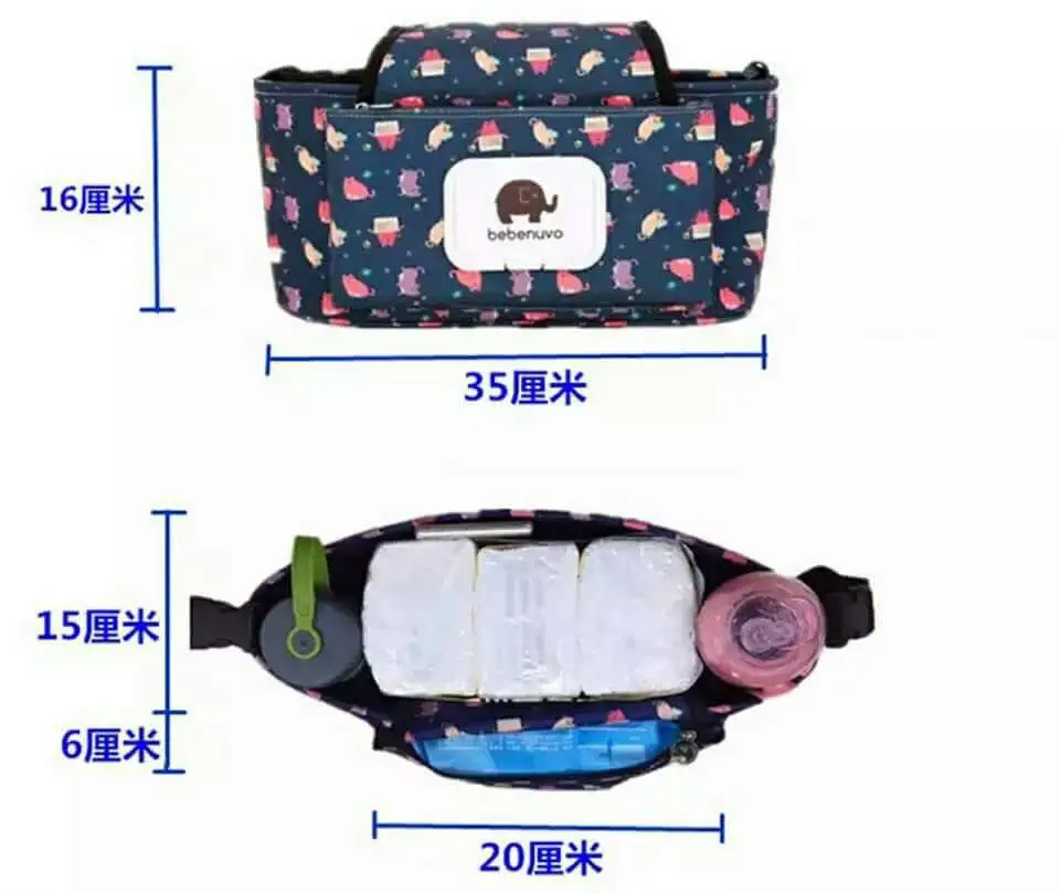 Baby Stroller Bag Waterproof Diaper Organizer Korean Version Multifunctional One-shoulder Storage Bag For Mommy Carriage Package 
Baby Stroller Bag Waterproof Diaper Organizer Korean Version Multifunctional One-shoulder Storage Bag For Mommy Carriage Package