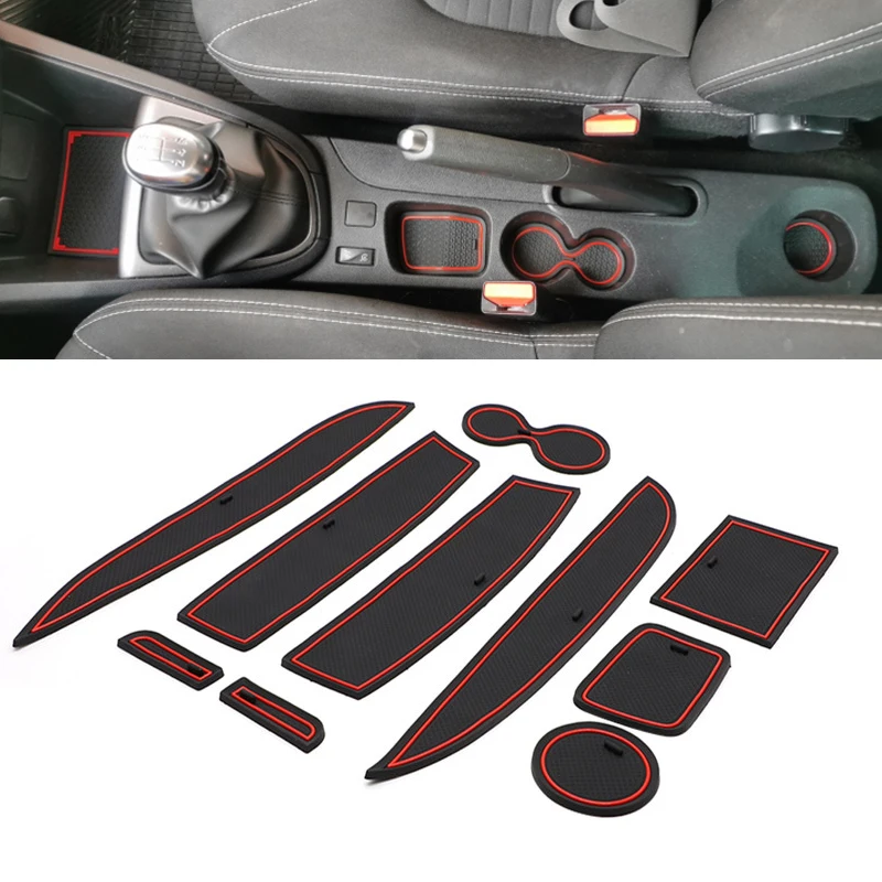 10 шт Анти-скольжения ворота Слот коврик для Renault Clio 4 2013 - 2018 2014 2015 2016 2017 Clio4 межкомнатных дверей облицовка площадка/коврик/настил/Накладка чаш...
10 шт Анти-скольжения ворота Слот коврик для Renault Clio 4 2013 - 2018 2014 2015 2016 2017 Clio4 межкомнатных дверей облицовка площадка/коврик/настил/Накладка чаш...