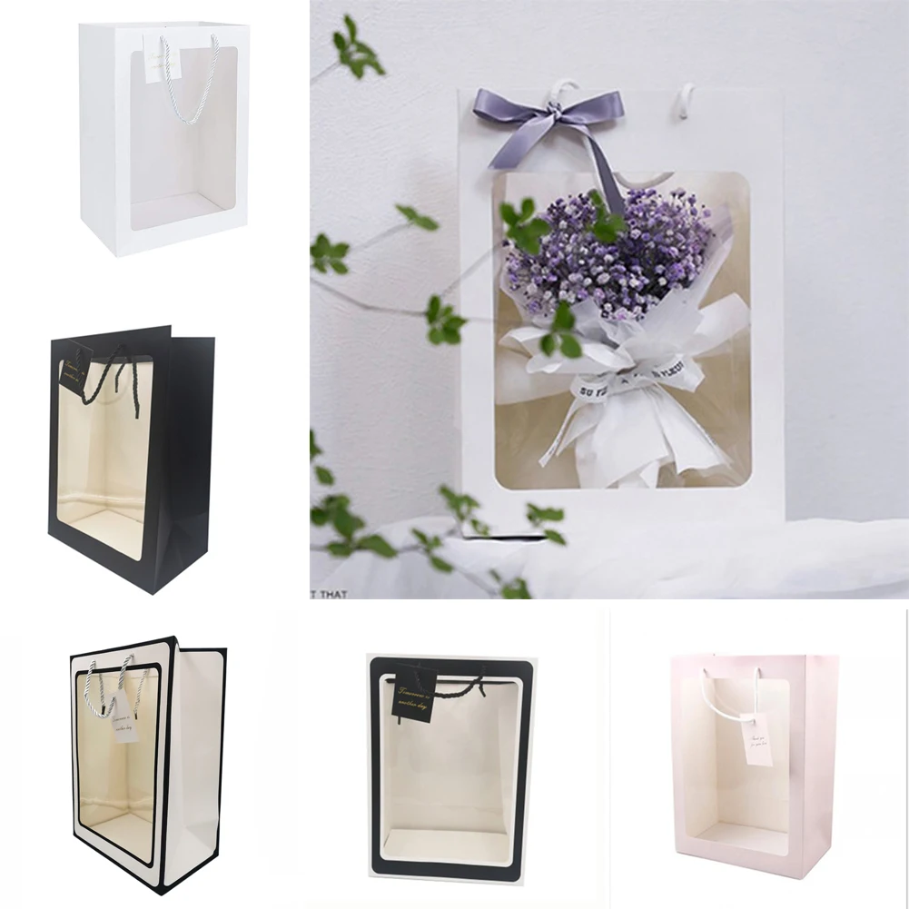 6X Large Gift Bag Flowers Wedding Transparent Paper Bag Candy Packaging Gift Box White, Pink, Thin Black Frame, Thick Black Fra
6X Large Gift Bag Flowers Wedding Transparent Paper Bag Candy Packaging Gift Box White, Pink, Thin Black Frame, Thick Black Fra