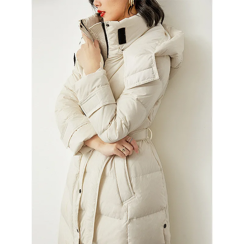 SHUCHAN Women's Winter Wear Coat Female Down Jacket Parka Outerwear 250g-300g Thick Zipper Hooded Adjustable Waist
SHUCHAN Women's Winter Wear Coat Female Down Jacket Parka Outerwear 250g-300g Thick Zipper Hooded Adjustable Waist