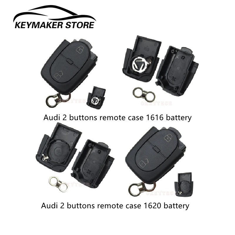 OkeyTech 2/3 Buttons Remote Car Key Shell For Audi A2 A3 A4 A6 A8 TT CR1616/CR2032 Battery Holder Auto Cover Case Replacement
OkeyTech 2/3 Buttons Remote Car Key Shell For Audi A2 A3 A4 A6 A8 TT CR1616/CR2032 Battery Holder Auto Cover Case Replacement
