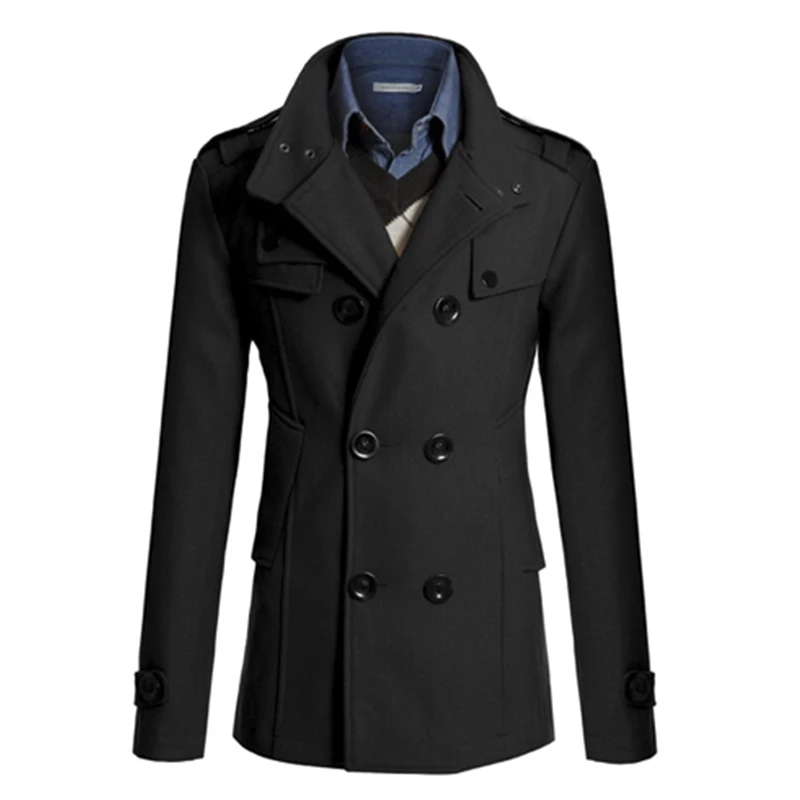 Business Mens Coats Winter Warm Solid Color Double Breasted Trench Jackets Long Slim Jacket Winter Coats Men Overcoat
Business Mens Coats Winter Warm Solid Color Double Breasted Trench Jackets Long Slim Jacket Winter Coats Men Overcoat