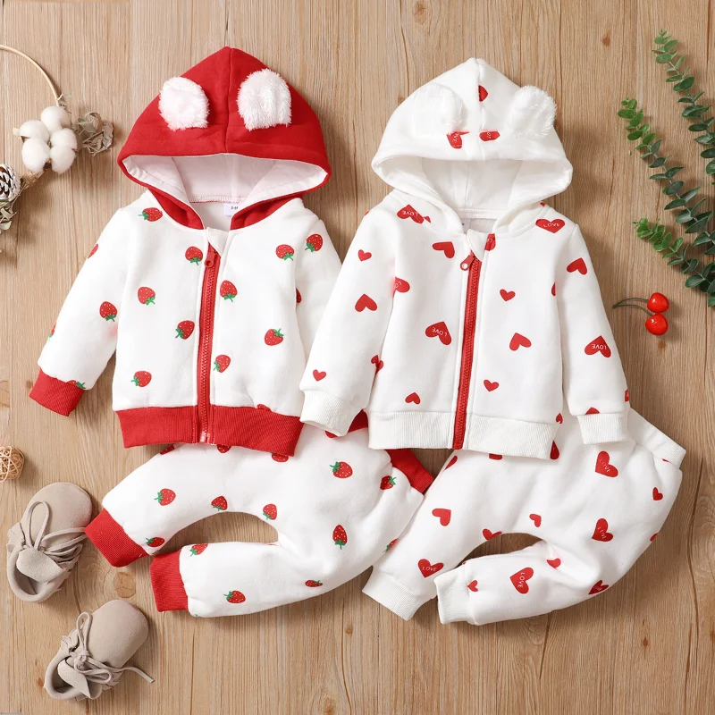 Infant Children's Love Hooded Suit Autumn And Winter Long-sleeved Zipper Shirt Girls Boutique Outfits Two Pieces Sets For boys
Infant Children's Love Hooded Suit Autumn And Winter Long-sleeved Zipper Shirt Girls Boutique Outfits Two Pieces Sets For boys