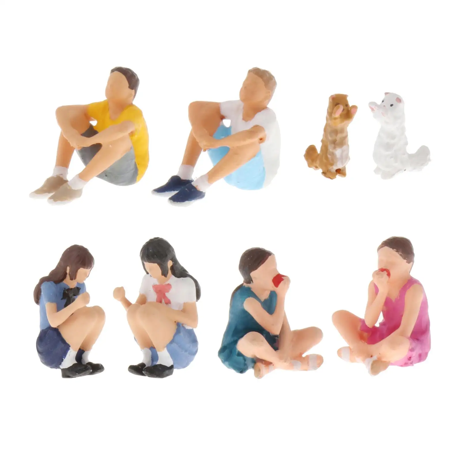 People Figurines 1:64 Scale Model People Figures Tiny People Sitting and Squating for Miniature Scenes
People Figurines 1:64 Scale Model People Figures Tiny People Sitting and Squating for Miniature Scenes