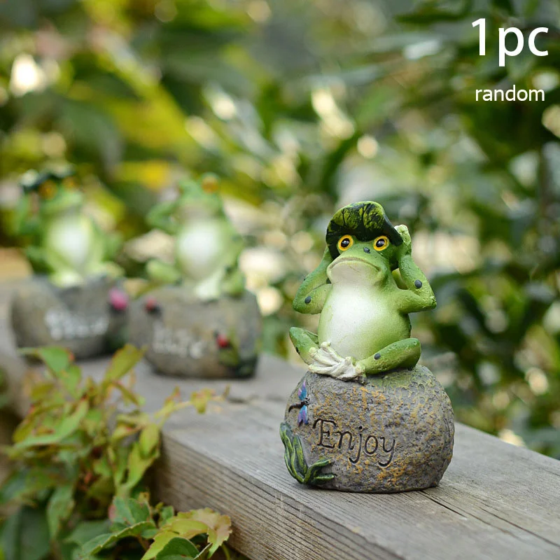 1/3pcs Frog Garden Statues Frogs Sitting On Stone Sculptures Garden Yard Frogs Ornament Landscaping Stone Ornaments Decoration
1/3pcs Frog Garden Statues Frogs Sitting On Stone Sculptures Garden Yard Frogs Ornament Landscaping Stone Ornaments Decoration