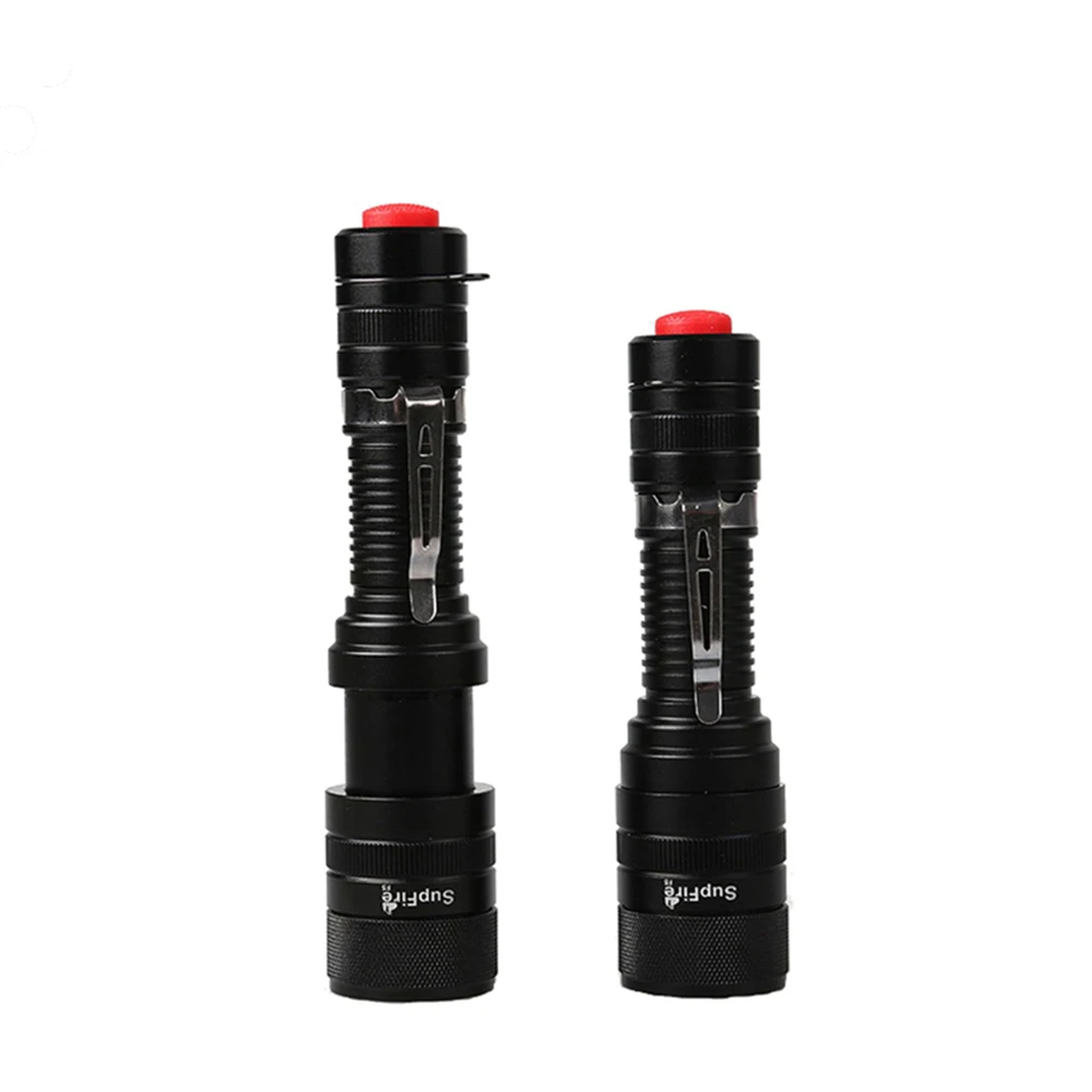 Светодиодный фонарик SupFire F5 с зумом CREE XM-L2 1100lm Тактический батареей 18650 для пеших