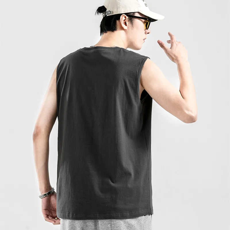 Summer men's high quality pure cotton fashion solid color loose sleeveless vest sports running vest casual vest bottoming shirt
Summer men's high quality pure cotton fashion solid color loose sleeveless vest sports running vest casual vest bottoming shirt