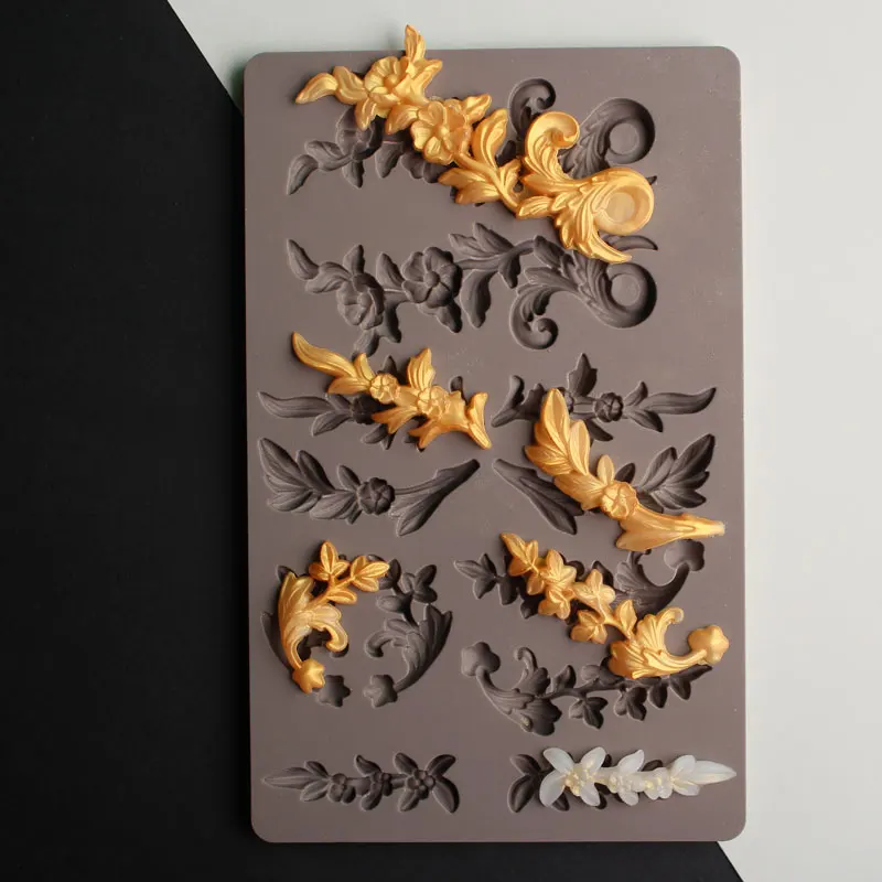 Delicate Flora & Wreath Silicone Mold Fondant Mould Cake Decorating Tools Chocolate Gumpaste Molds, Sugarcraft, Kitchen Gadget
Delicate Flora & Wreath Silicone Mold Fondant Mould Cake Decorating Tools Chocolate Gumpaste Molds, Sugarcraft, Kitchen Gadget