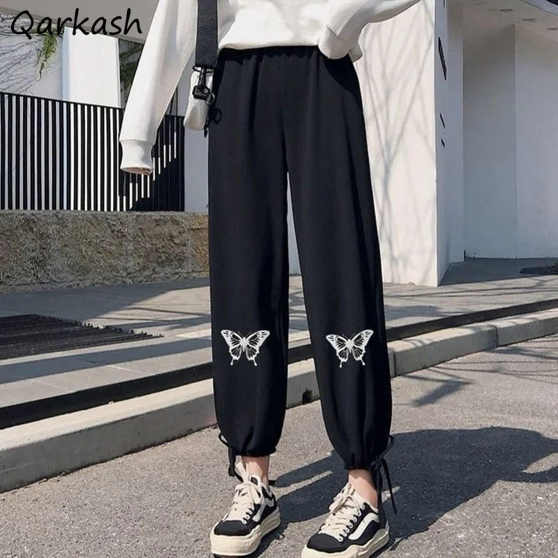 Harem Pants Women Korean Style Leisure Loose Stylish Chic Butterfly-printed Basic Black Trousers Korean Workout Teens Streetwear
Harem Pants Women Korean Style Leisure Loose Stylish Chic Butterfly-printed Basic Black Trousers Korean Workout Teens Streetwear