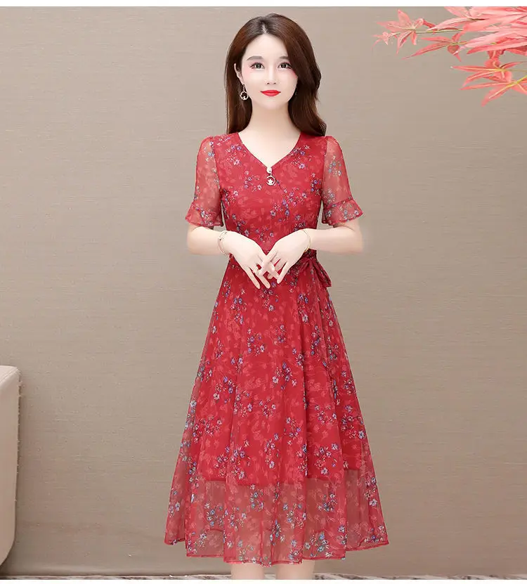 2021 vestidos summer new popular lotus leaf sleeve net gauze print dress female middle-aged floral skirt vestidos de fiesta
2021 vestidos summer new popular lotus leaf sleeve net gauze print dress female middle-aged floral skirt vestidos de fiesta