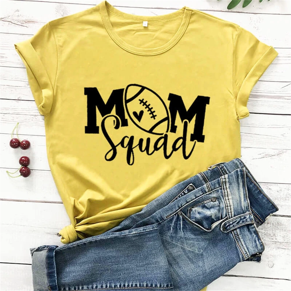 Mom Squad Printed Mom T Shirt New Arrival Casual Funny T Shirt Life Shirts Mother's Day Gift1 RUUJ
Mom Squad Printed Mom T Shirt New Arrival Casual Funny T Shirt Life Shirts Mother's Day Gift1 RUUJ