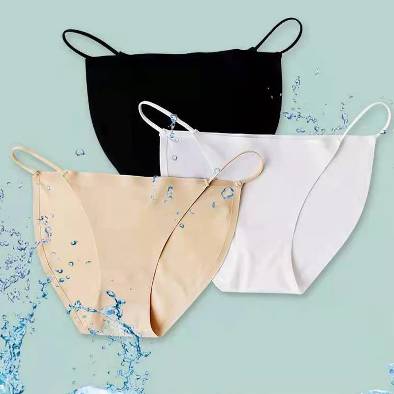 1PC Women Underwear Solid Color Ice Silk Thong Low Waist Sexy Breathable Female Underpants Seamless Large Size Briefs One Size
1PC Women Underwear Solid Color Ice Silk Thong Low Waist Sexy Breathable Female Underpants Seamless Large Size Briefs One Size