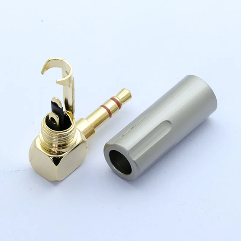 10pcs New Copper Earphone Jack 3.5mm 3pole Right angle Male Plug Gold Plated Wire Solder Connector for Earphone DIY 6mm cable
10pcs New Copper Earphone Jack 3.5mm 3pole Right angle Male Plug Gold Plated Wire Solder Connector for Earphone DIY 6mm cable