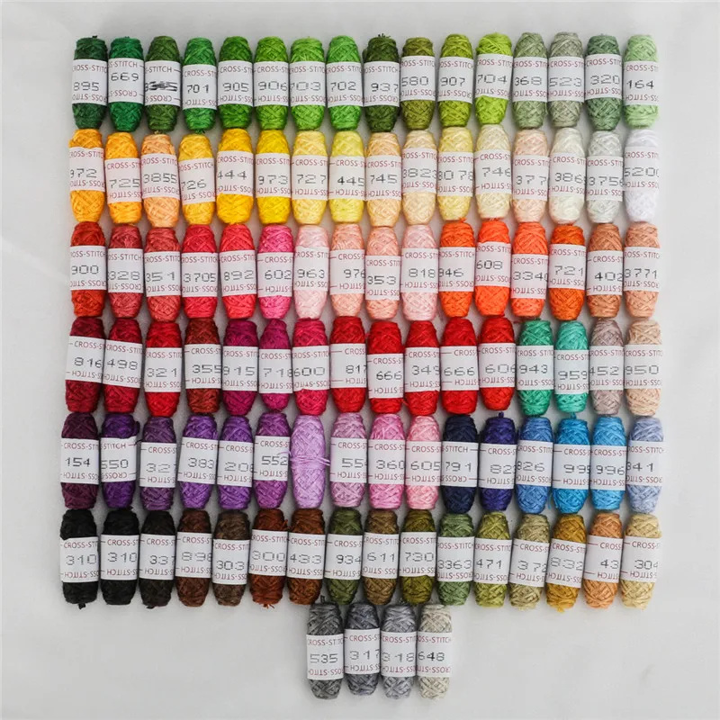 KOKNIT 100 цветов нитки для вышивки односторонние сделай сам браслеты дружбы швейные