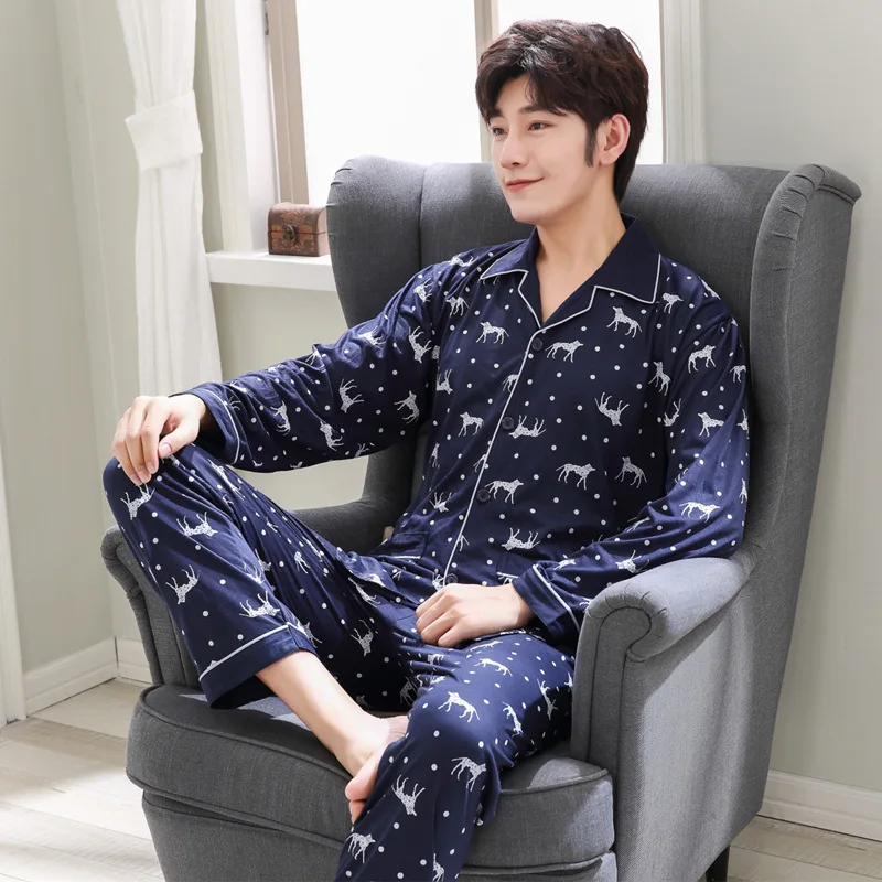 Man Cotton Pajama sets Long Sleeve Winter sleepwear pijama Striped Sleepwear Sleep&Lounge Pyjamas Homewear Plus Size
Man Cotton Pajama sets Long Sleeve Winter sleepwear pijama Striped Sleepwear Sleep&Lounge Pyjamas Homewear Plus Size
