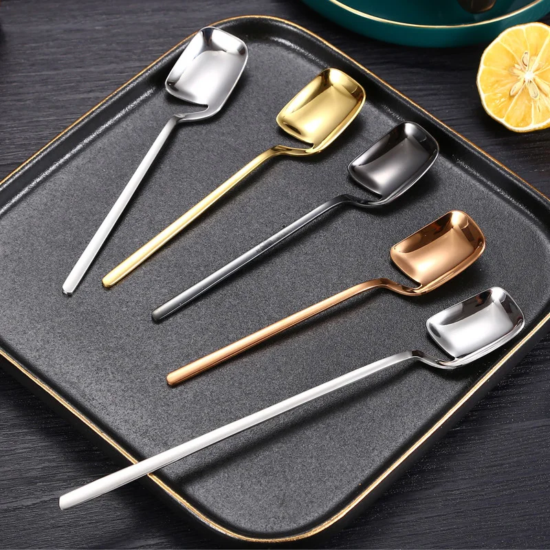 Stainless Steel Hanging Stirring Coffee Spoon Tableware Metal Dessert Spoon Long Handle Milk Stirring Spoon Household Supplies
Stainless Steel Hanging Stirring Coffee Spoon Tableware Metal Dessert Spoon Long Handle Milk Stirring Spoon Household Supplies