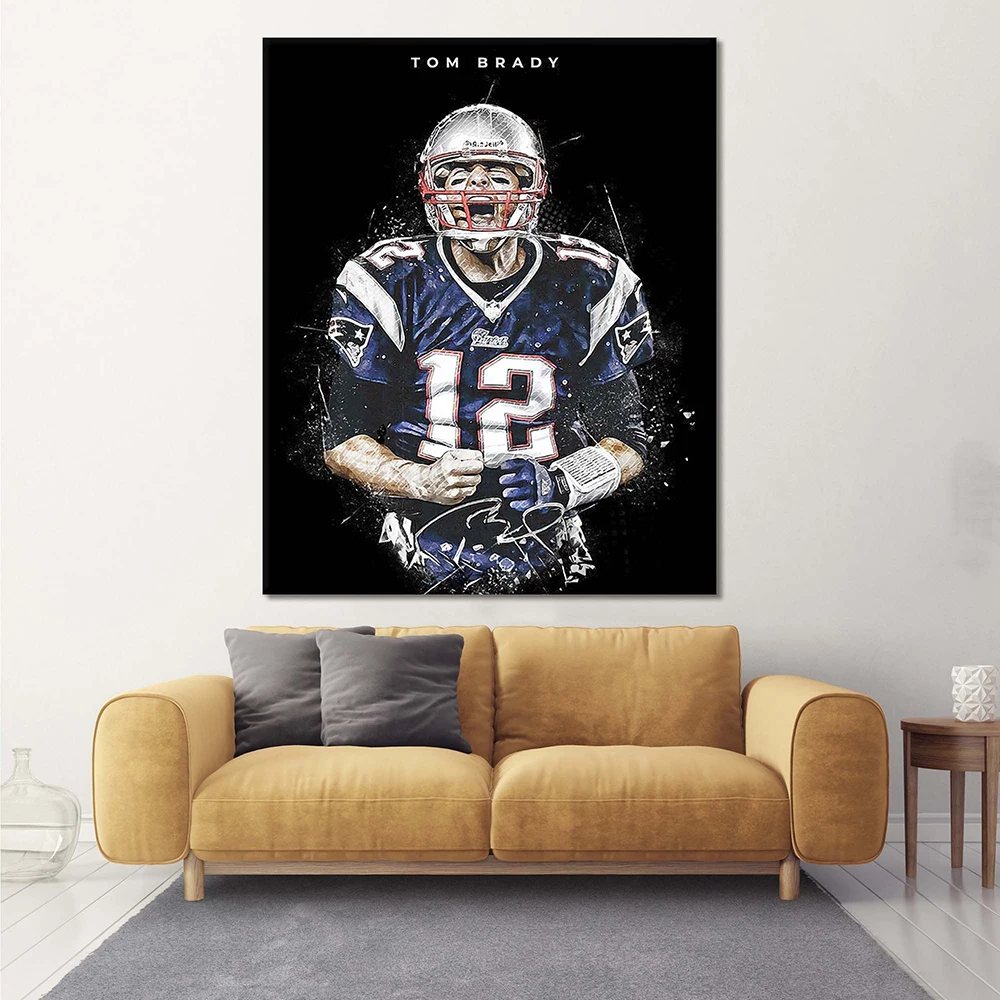 Tom Brady Poster Wall Art Decor Sports Art Canvas Prints Wall Decor Rugby Star Portrait Picture for Office Gym Room Decorations
Tom Brady Poster Wall Art Decor Sports Art Canvas Prints Wall Decor Rugby Star Portrait Picture for Office Gym Room Decorations