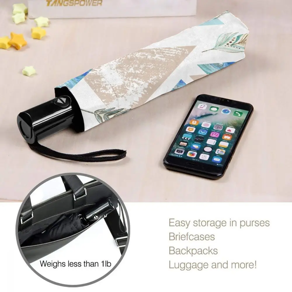 Watercolor Feather And Triangle Windproof Automatic Folding Inverted Umbrella Portable Paraguas for Man Woman
Watercolor Feather And Triangle Windproof Automatic Folding Inverted Umbrella Portable Paraguas for Man Woman