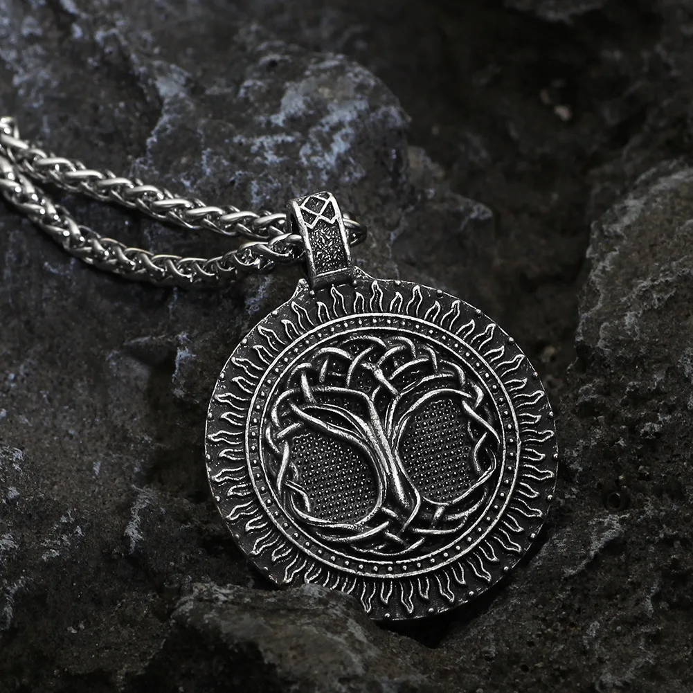 Tree of Life Pendant Viking Nordic Style Chain Necklace Christmas Gift for Men Goth Women Necklac
Tree of Life Pendant Viking Nordic Style Chain Necklace Christmas Gift for Men Goth Women Necklac