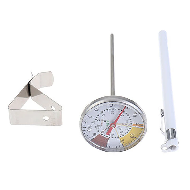 Coffee Milk Beverage Cooking Thermometer Stainless Steel Food Meter Liquid Thermometer Oil Temperature Gauge Probe With Clip 
Coffee Milk Beverage Cooking Thermometer Stainless Steel Food Meter Liquid Thermometer Oil Temperature Gauge Probe With Clip