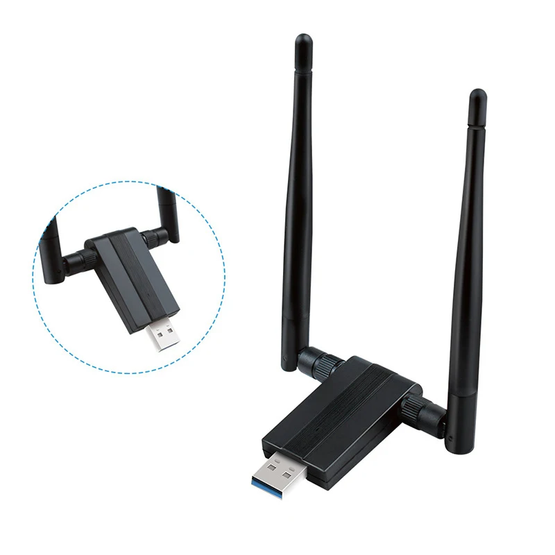 Wireless WiFi Adapter Portable USB AC 1200Mbps Dual Band 2.4G/5GHz Wireless Network Card with Antenna
Wireless WiFi Adapter Portable USB AC 1200Mbps Dual Band 2.4G/5GHz Wireless Network Card with Antenna
