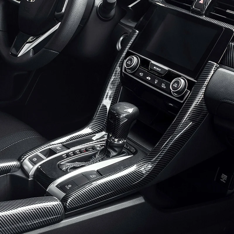 4Pcs Car Carbon Fiber Style Center Console Shift Panel Cover Trim for Honda Civic 2016-2019
4Pcs Car Carbon Fiber Style Center Console Shift Panel Cover Trim for Honda Civic 2016-2019
