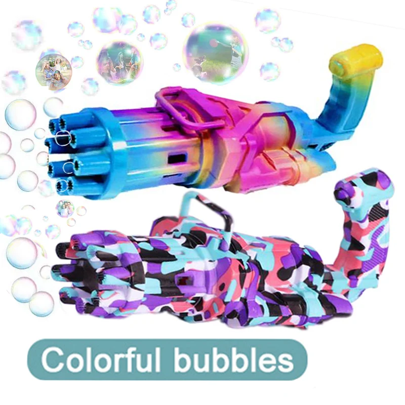 Automatic 2-in-1Gatling Bubble Gun Toys Kids Summer Soap Water Bubble Machine Electric Bubble Machine For Children Gift Toys
Automatic 2-in-1Gatling Bubble Gun Toys Kids Summer Soap Water Bubble Machine Electric Bubble Machine For Children Gift Toys