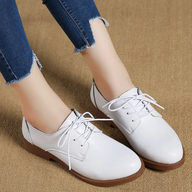 Women's shoes flat single shoes women leather shoes British fashion small white shoes flat heels leather shoes women
Women's shoes flat single shoes women leather shoes British fashion small white shoes flat heels leather shoes women