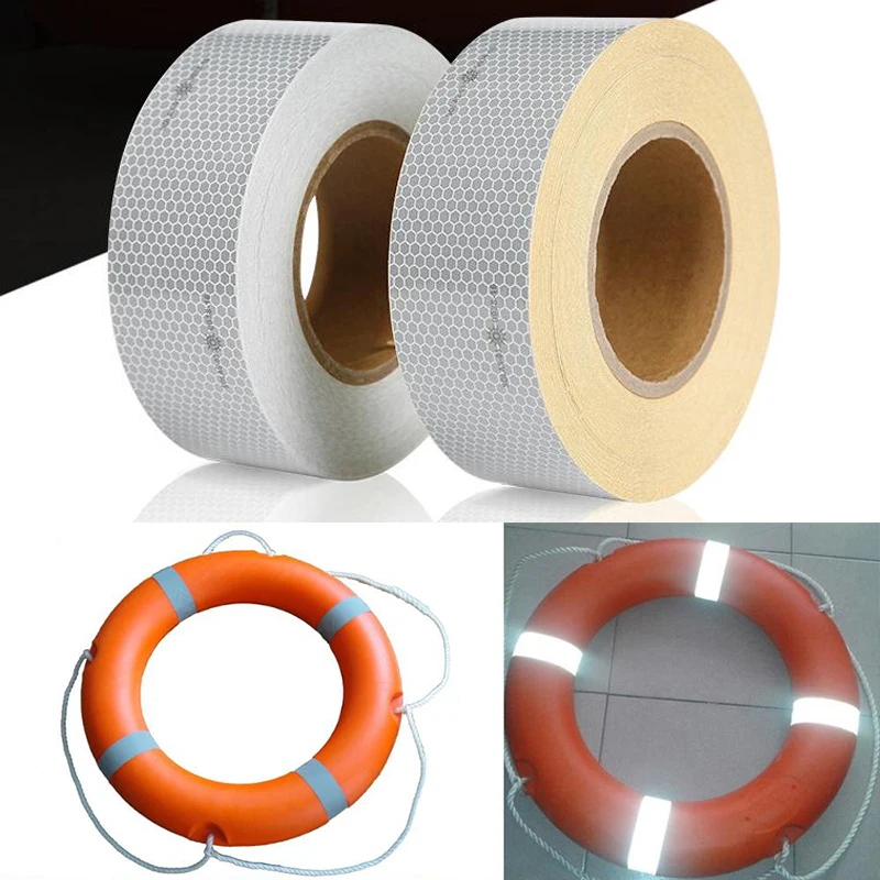 High Intensity Reflective SOLAS Grade Tape 5CM For Marine Emergency Sewn White Reflective Stickers Life-Saving Products Clothes
High Intensity Reflective SOLAS Grade Tape 5CM For Marine Emergency Sewn White Reflective Stickers Life-Saving Products Clothes