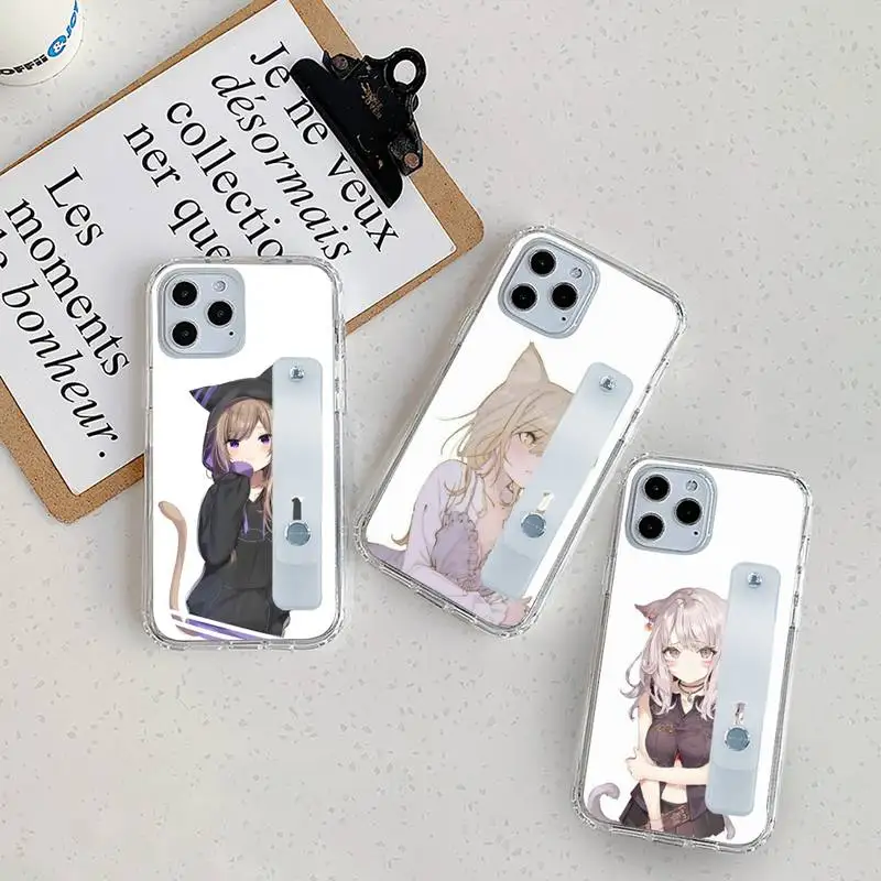 Nekomimi Catgirl Phone Case Wrist Strap For iPhone 7 8 11 12 X XS XR MINI Pro Max Plus Hand Band Transparent Clear 
Nekomimi Catgirl Phone Case Wrist Strap For iPhone 7 8 11 12 X XS XR MINI Pro Max Plus Hand Band Transparent Clear