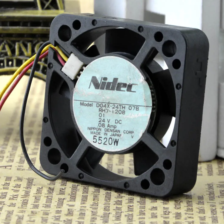 Original Japanese FOR Nidec 4010 24V 0.08A 3 line Copier cooling fan D04X-24TH 07B
Original Japanese FOR Nidec 4010 24V 0.08A 3 line Copier cooling fan D04X-24TH 07B