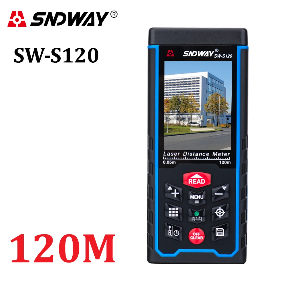 Дальномер лазер SNDWAY 80M120M, устройство для измерения расстояния, с ЖК-дисплеем, с аккумулятором
Дальномер лазер SNDWAY 80M120M, устройство для измерения расстояния, с ЖК-дисплеем, с аккумулятором