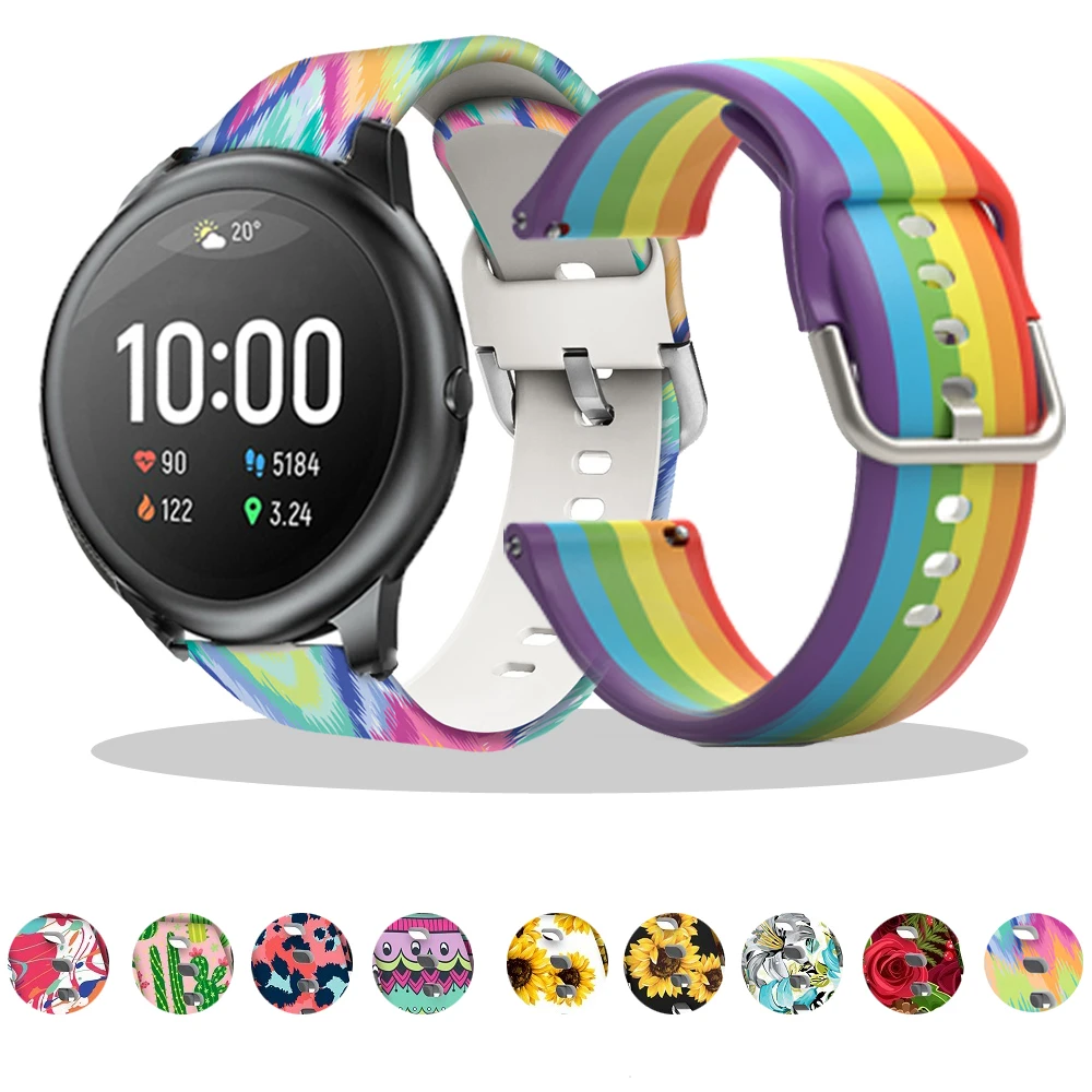 Ремешок для часов Xiaomi Haylou Solar LS05, силиконовый спортивный браслет с принтом для Huawei Watch 2 Sport Amazfit Stratos 3 2/GTS
Ремешок для часов Xiaomi Haylou Solar LS05, силиконовый спортивный браслет с принтом для Huawei Watch 2 Sport Amazfit Stratos 3 2/GTS
