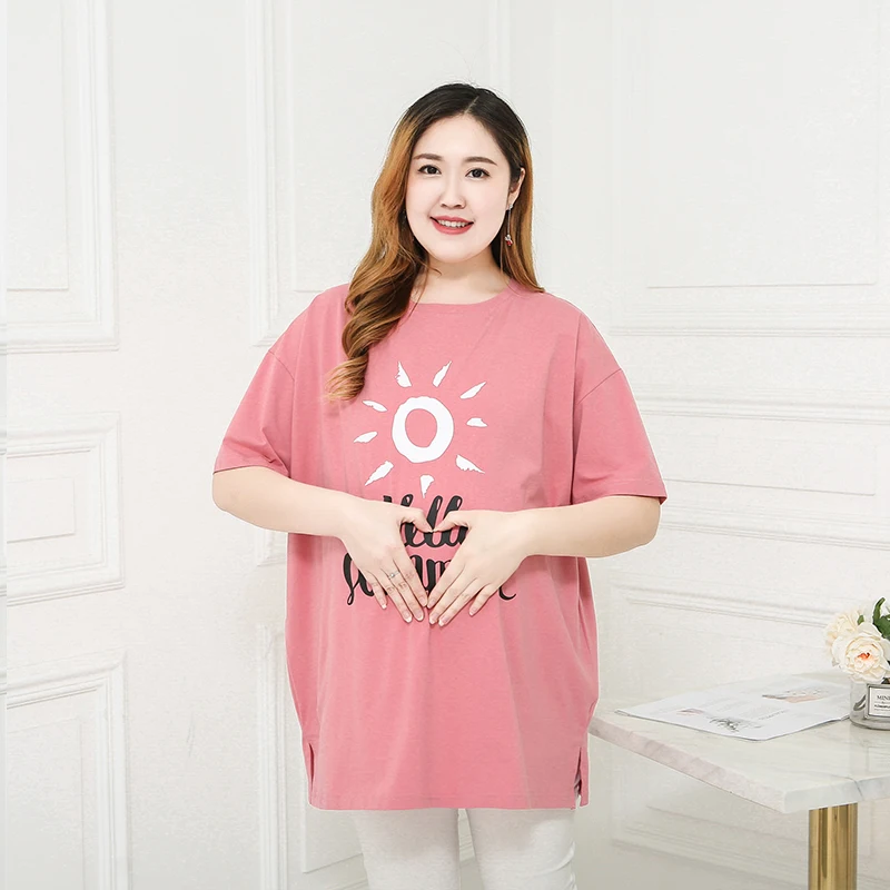 Large size pregnant women's T-shirt was thin short-sleeved 200 kg summer plus fat XL pregnant women's shirt loose cotton
Large size pregnant women's T-shirt was thin short-sleeved 200 kg summer plus fat XL pregnant women's shirt loose cotton