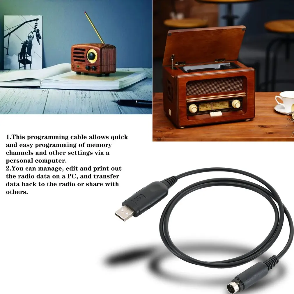 USB Programming Cable with Driver CD USB Wire Accessories Programming Cord for Mobile Transceiver Radio FT-817
USB Programming Cable with Driver CD USB Wire Accessories Programming Cord for Mobile Transceiver Radio FT-817
