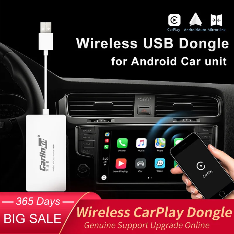 Carlinkit Wireless Apple CarPlay /Android Auto Carplay Smart Link USB Dongle for Android Navigation Player Mirrorlink /IOS 13
Carlinkit Wireless Apple CarPlay /Android Auto Carplay Smart Link USB Dongle for Android Navigation Player Mirrorlink /IOS 13