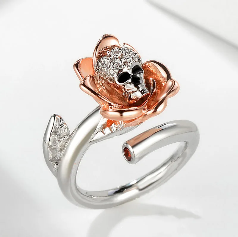 Brillian Vintage Fashion Rose Skull Rings for Women Adjustable Opening Size Jewelry for Women 2021 Gifts for Women Accessories
Brillian Vintage Fashion Rose Skull Rings for Women Adjustable Opening Size Jewelry for Women 2021 Gifts for Women Accessories