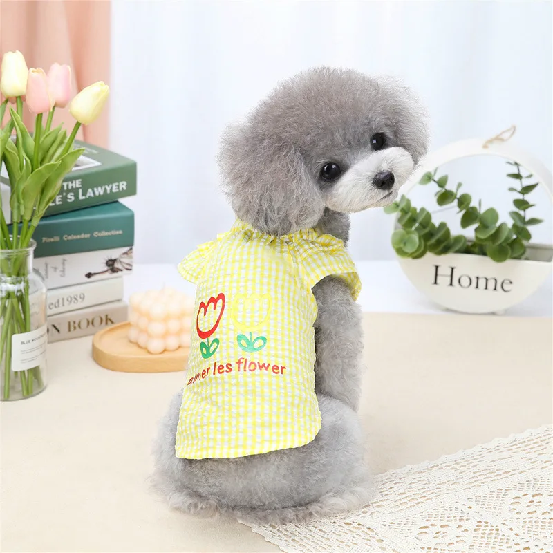 New spring and summer dog love lattice Teddy Bichon ultra-thin pet two-legged clothes dog summer clothes
New spring and summer dog love lattice Teddy Bichon ultra-thin pet two-legged clothes dog summer clothes