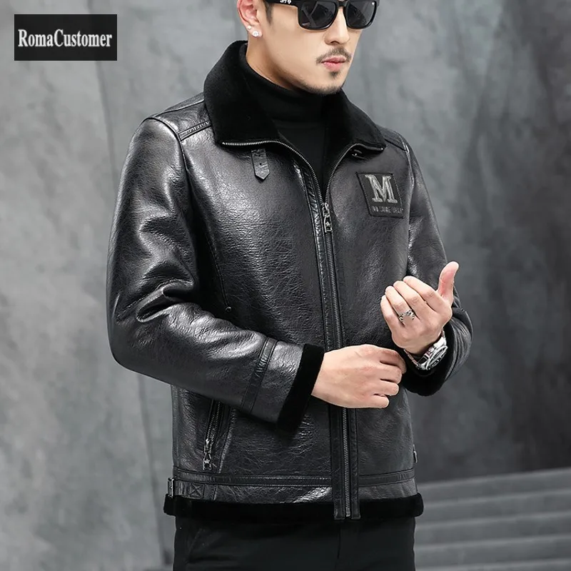Fur Coat Mens Short Turn-Down Collar Zippers Slim Wool Outerwear Fashion Korean Casual Solid Male Thicken Jackets High Quality
Fur Coat Mens Short Turn-Down Collar Zippers Slim Wool Outerwear Fashion Korean Casual Solid Male Thicken Jackets High Quality