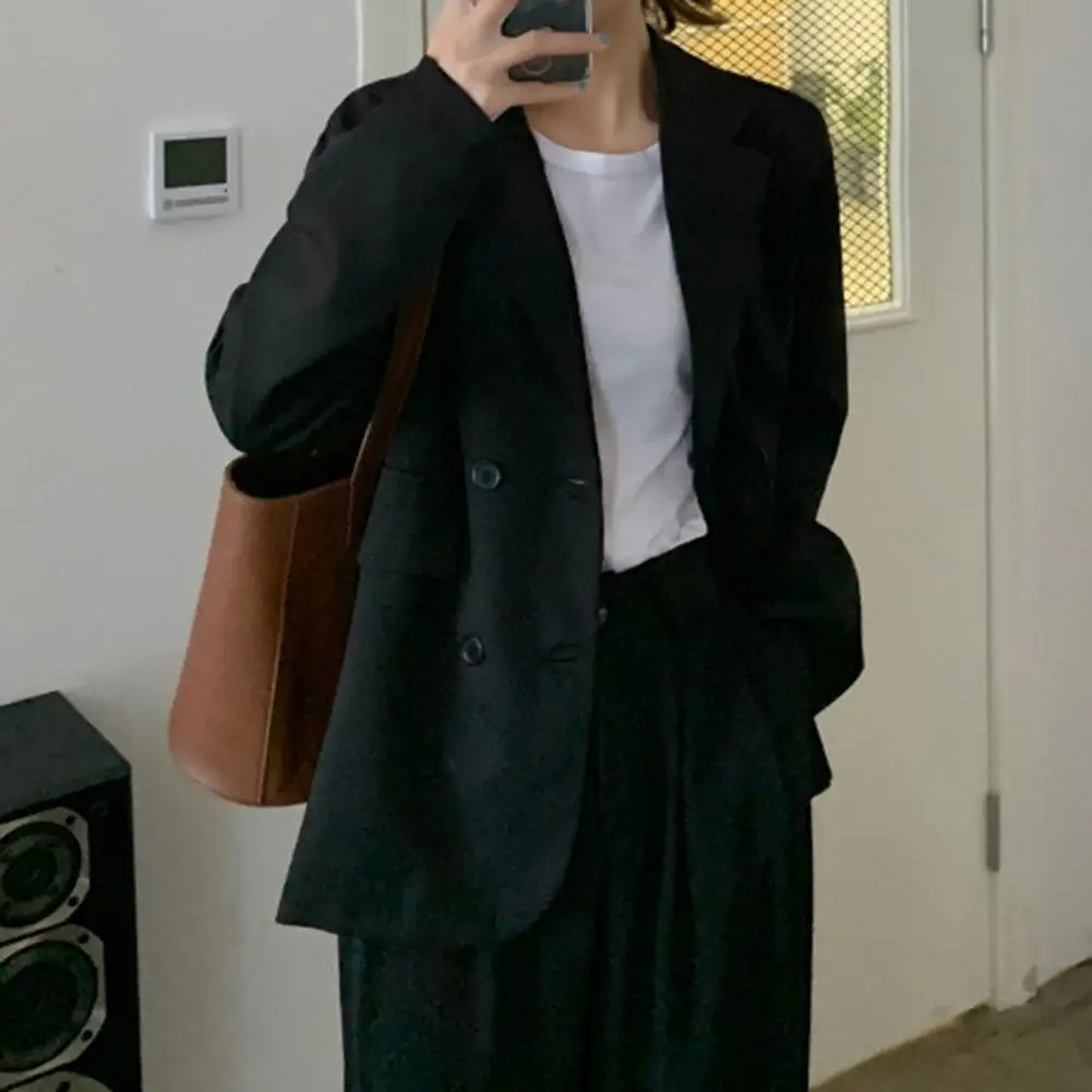 New style women's jacket Autumn 2021 Solid lapel long-sleeved double-breasted European and American style blazer
New style women's jacket Autumn 2021 Solid lapel long-sleeved double-breasted European and American style blazer