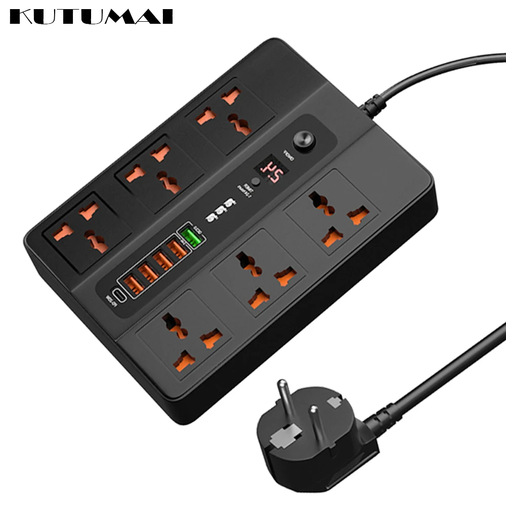 6 Ports 20W PD QC3.0 USB Type C Quick Charge Smart Fast Charger Station Adapter 3000W Power Strip for iPhone 13 Samsung EU Plug
6 Ports 20W PD QC3.0 USB Type C Quick Charge Smart Fast Charger Station Adapter 3000W Power Strip for iPhone 13 Samsung EU Plug