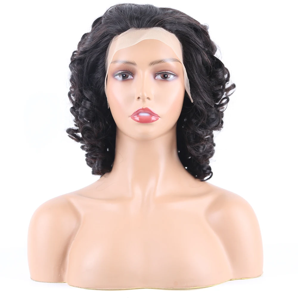 Короткие волнистые волосы афро кудрявые вьющиеся 13x1 прозрачные кружевные передние парики для женщин хайлайтер натуральный цвет безклеевы... 
Короткие волнистые волосы афро кудрявые вьющиеся 13x1 прозрачные кружевные передние парики для женщин хайлайтер натуральный цвет безклеевы...