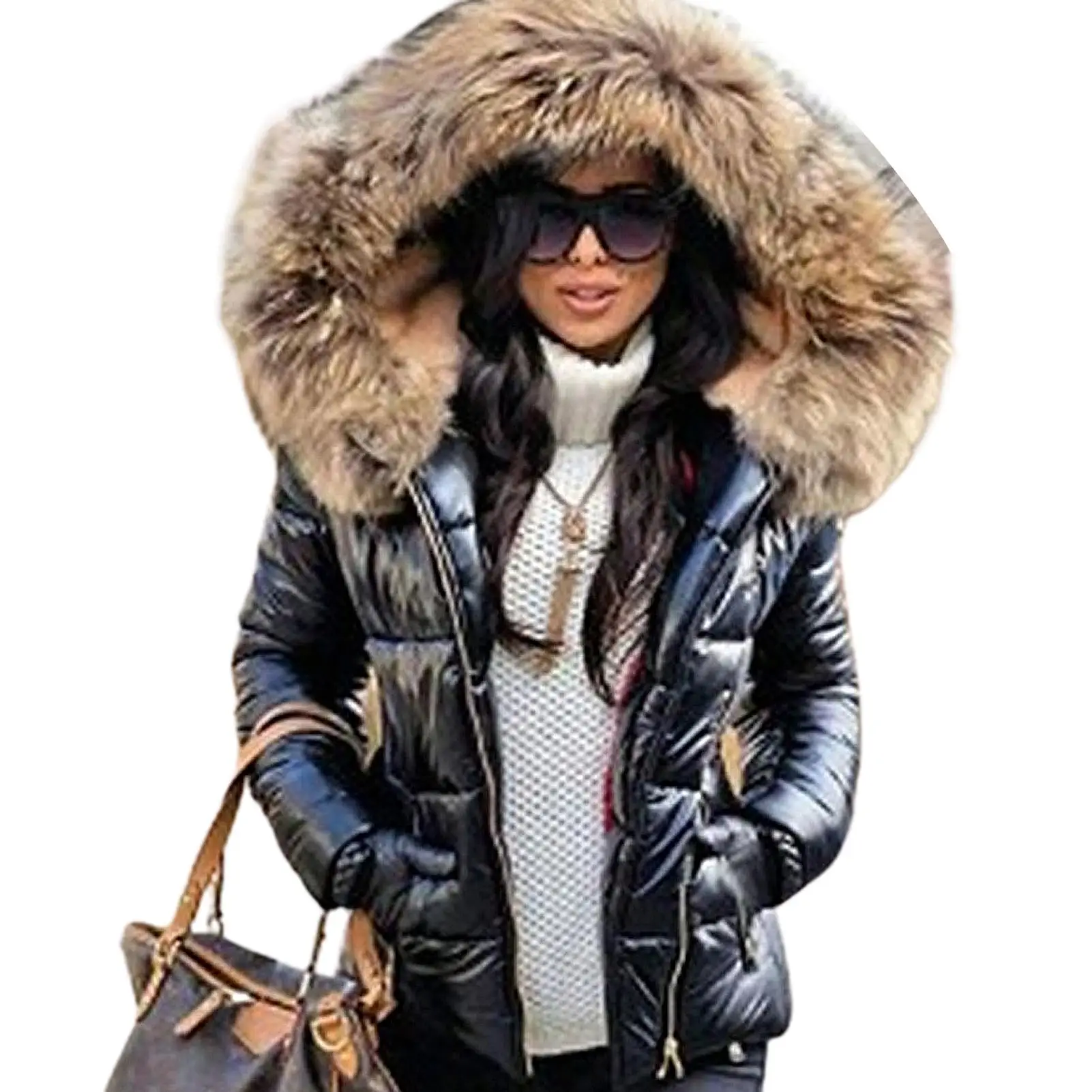 Women Jackets Coat women Autumn Winter Faux Fur Hood Zipper Warm Down Coat Outdoor Parka Outerwear Jackets Loose Outerwear 2020
Women Jackets Coat women Autumn Winter Faux Fur Hood Zipper Warm Down Coat Outdoor Parka Outerwear Jackets Loose Outerwear 2020