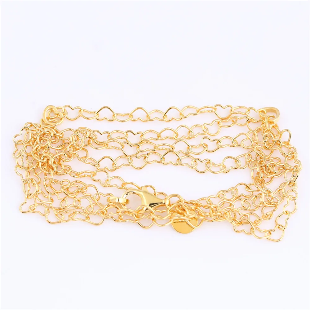 Shine golden Joined Hearts Necklaces Chain for women fit 925 Sterling Silver beads charms DIY 925 jewelry making long necklace
Shine golden Joined Hearts Necklaces Chain for women fit 925 Sterling Silver beads charms DIY 925 jewelry making long necklace